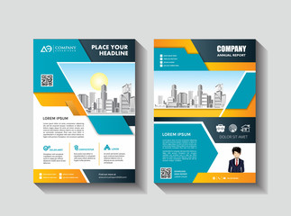 Template vector design for Brochure, Annual Report, Magazine, Poster, Corporate Presentation, Portfolio, Flyer, layout