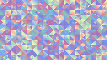 Gradient multicolored mosaic triangle desktop background - polygonal abstract vector design