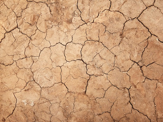 The ground has cracks in the top view for the background