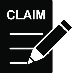 Claim icon, vector illustration