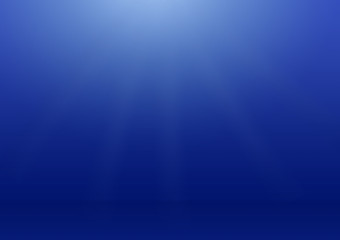 Dark Blue empty room studio gradient background with radial blue light rays effect using for background and display your product, abstract backgound or wallpaper concept.