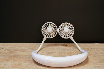 Fototapeta Mini Fan A portable fan that can hold your neck obraz