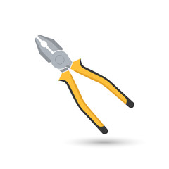 vector icon pliers tools for repair tool kit sign, flat design style