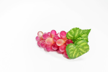 Fake red grapes