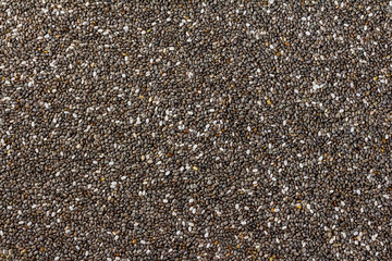 Chia seeds. background of Chia seeds. Scattered Chia seeds