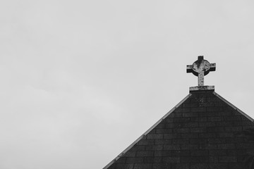 Cross on cemetery