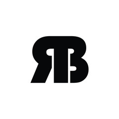 BR letter logo design in white background