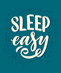 Lettering Slogan about sleep and good night. Vector illustration design for graphic, prints, poster, card, sticker and other creative uses