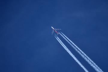 airplane in the sky