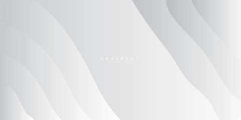 Grey white abstract background with liquid wave gradient color for presentation design. Suit for business, corporate, institution, conference, party, festive, seminar, and talks.