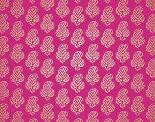 traditional paisley floral pattern , textile , Rajasthan, India	