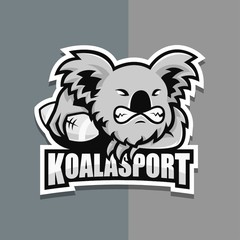 Koala E sports Logo Vector Design Template For Team