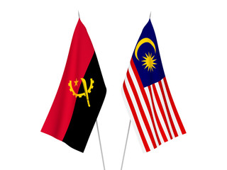 Malaysia and Angola flags