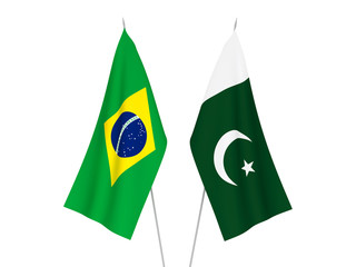 Brazil and Pakistan flags