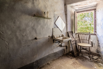 interior of an old house