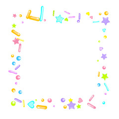 Sprinkles grainy. Cupcake dessert bakery confetti