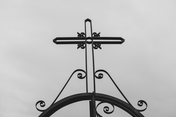 Detail of the metallic fence