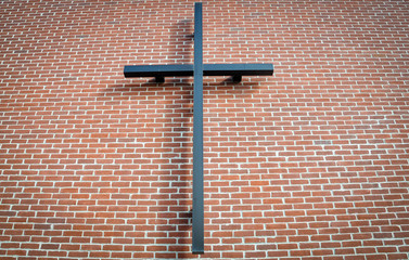 Sign of the cross in the wall