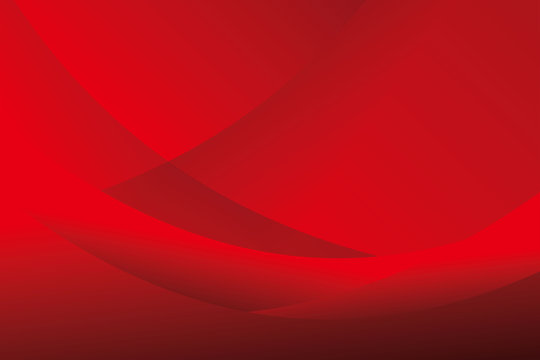 Abstract Red Wave Background Template Vector, Red Background with Smooth Wave Design