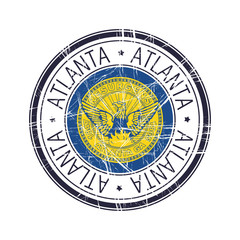 City of Atlanta, Georgia vector stamp