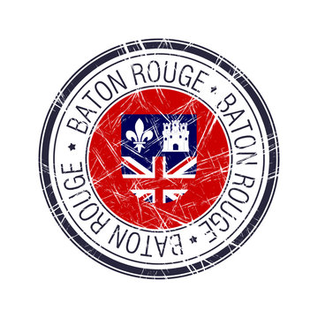 City Of Baton Rouge, Louisiana Vector Stamp