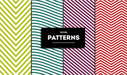 Set Of Line Vector Patterns 