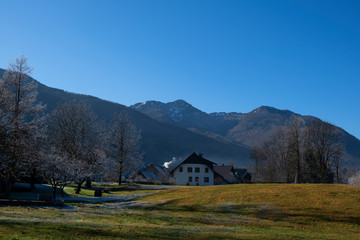 Obraz premium Morning in the mountains. Slovenia