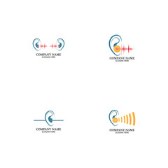 Fototapeta premium Hearing Logo Template