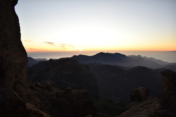 Sunset in the Mountains