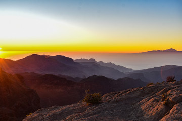 Obraz na płótnie Canvas Sunset in the Mountains
