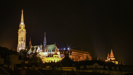 Beautifiul night view of Budapest