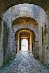 arch entrance Blaye Citadel medieval unesco world heritage site in Gironde France