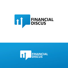 Financial Discus Logo Template Design