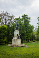 Obraz premium Washington statue in Vajdahunyad castle