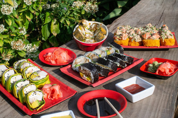 Sushi por la tarde