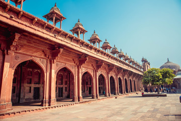 Fototapeta premium Architectural detail of Jama Masjid Mosque, Old Delhi, India.