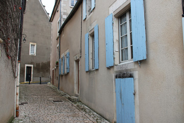 street and houses in sancerre (france)