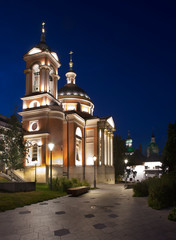 Fototapeta na wymiar Church of Great Martyr Barbara at Zaryadye in Moscow. Russia