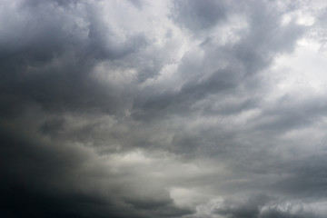 Beautiful dramatic dark storm, Cloudy sky background.