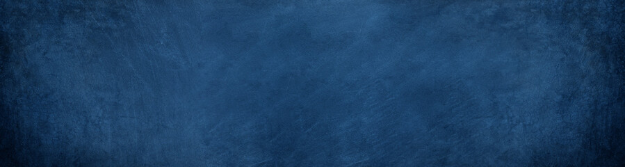 wide horizontal dark blue cement and overlay on chalkboard background