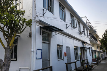 Fototapeta na wymiar Kut Hing Back Street in Tai O Village, Lantau Island, Hong Kong