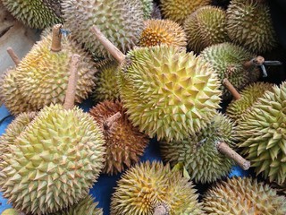 Naklejka na ściany i meble durian in the market