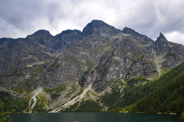 Morskie Oko (Sea Eye) Lake in the mountains