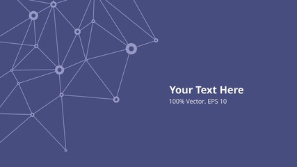 Futuristic crypto colorful blockchain illustration. Vector global creative social network. Abstract polygonal background with lines and dots. EPS 10