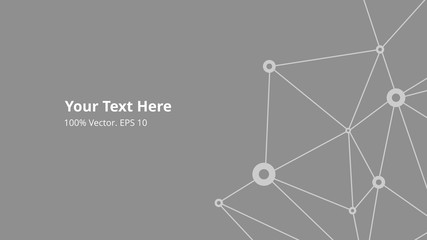 Futuristic crypto colorful blockchain illustration. Vector global creative social network. Abstract polygonal background with lines and dots. EPS 10