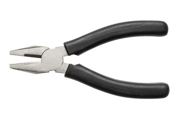 Obraz premium New black pliers, isolated on white background