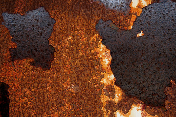 Metal Rust Background, old metal iron rust texture