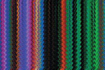 Bright multi-colored abstract fluid lines