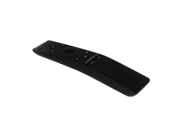 modern smart TV remote control isolated on a white background