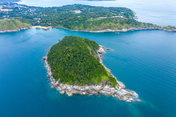 Aerial island view of Ko Man, Thailand